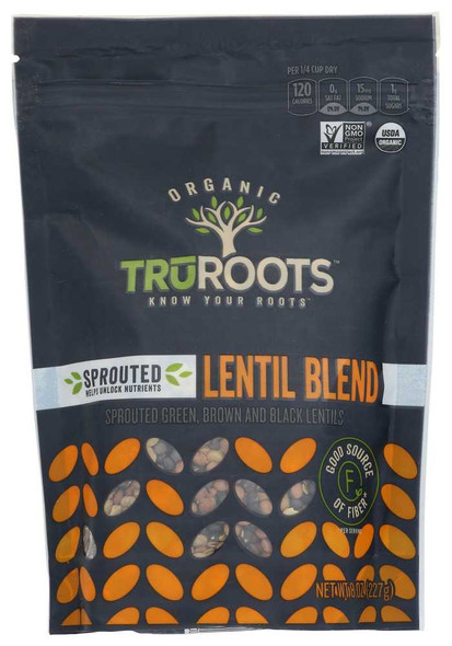 TRUROOTS: Organic Accents Sprouted Lentil Trio, 8 oz New