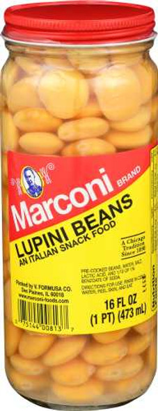 MARCONI: Lupini Beans, 16 oz New