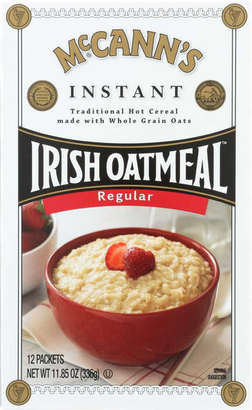 MC CANN'S: Instant Irish Oatmeal Regular 12 Packets, 11.8 Oz New