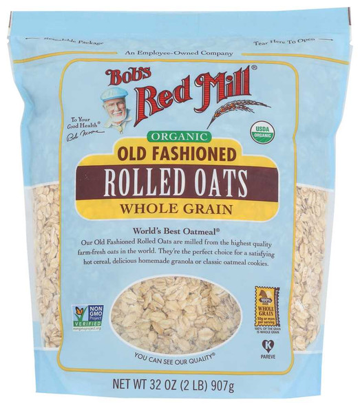 BOB'S RED MILL: Organic Old Fashioned Rolled Oats Whole Grain, 32 oz New