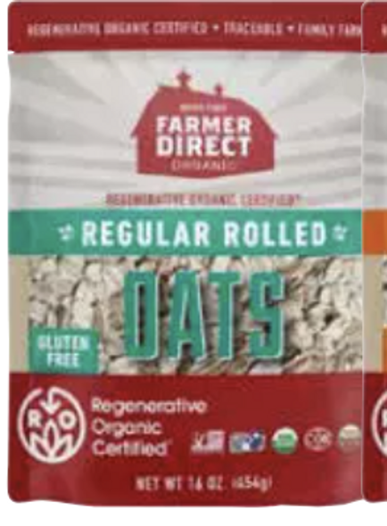 FARMER DIRECT ORGANIC: Oats Rolled Regular Roc, 16 oz New