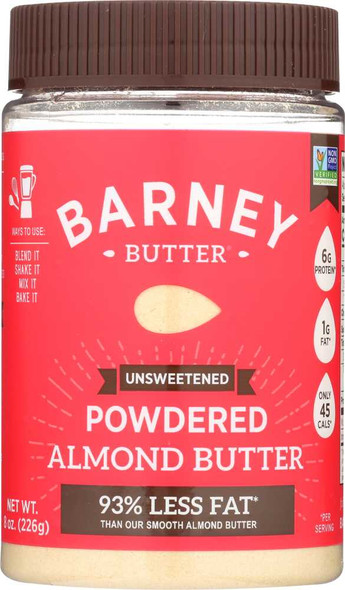 BARNEY BUTTER: Powdered Almond Butter, 8 oz New