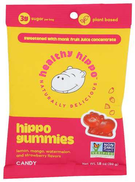 HEALTHY HIPPO: Candy Hippo Gummies, 1.8 OZ New
