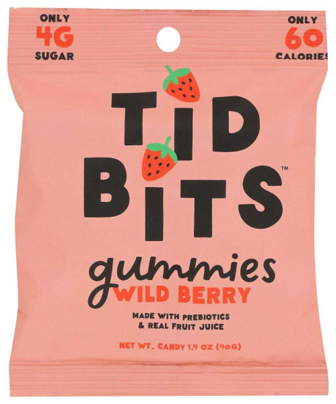 TIDBITS CANDY: Wild Berry Gummies, 1.4 oz New