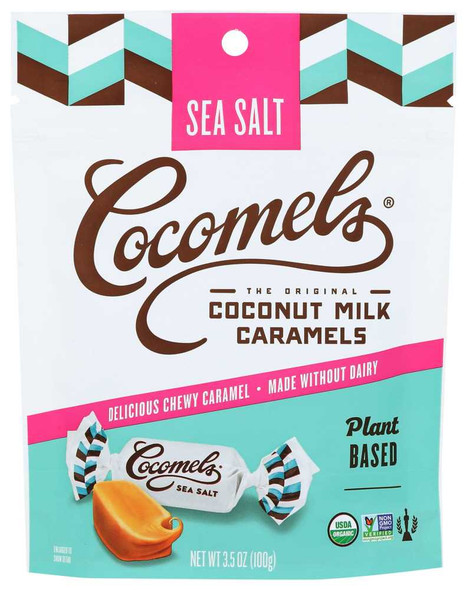 COCOMELS: Cocomels Seasalt Pouch Organic, 3.5 oz New