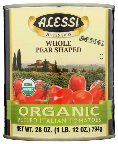 ALESSI: Organic Peeled Tomatoes, 28 oz New
