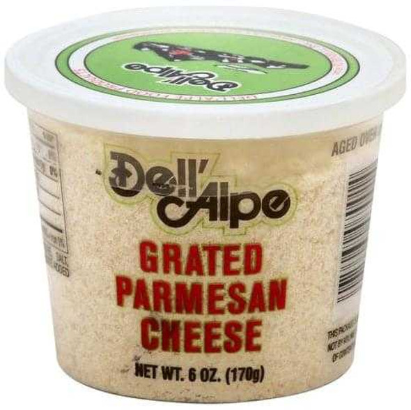 DELL ALPE: Grated Parmesan Cheese, 6 oz New