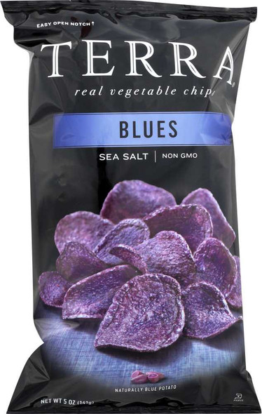 TERRA CHIPS: Blues Sea Salt Exotic Vegetable Chips, 5 oz New
