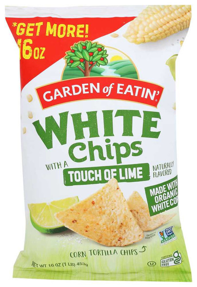GARDEN OF EATIN: White Tortilla with Lime Chip, 16 oz New