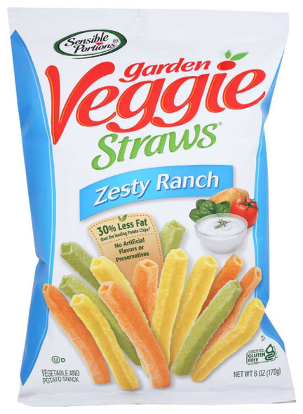 SENSIBLE PORTIONS: Veggie Straws Zesty Ranch, 7 oz New