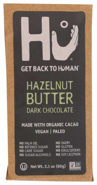 HU: Organic Dark Chocolate Bar Hazelnut Butter, 2.1 oz New