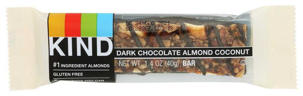 KIND: Dark Chocolate Almond and Coconut Bar, 1.4 Oz New