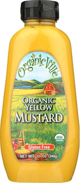 ORGANICVILLE: Mustard Yellow Organic, 12 oz New