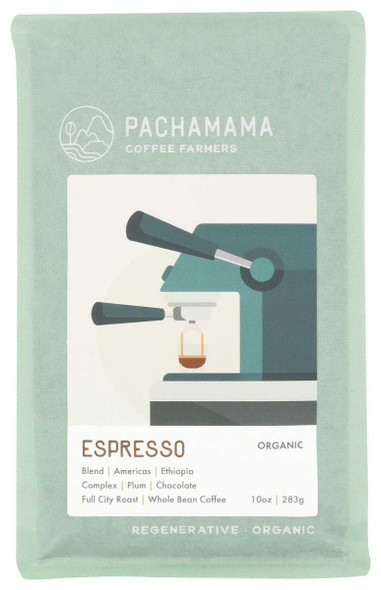 PACHAMAMA COFFEE COOPERATIVE: Classic Espresso Organic Coffee, 10 oz New