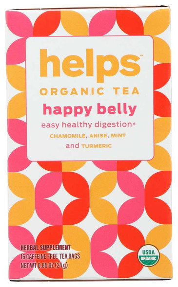 HELPS: Tea Happy Belly Organic, 16 BG New