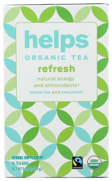 HELPS: Tea Refresh Organic, 16 BG New