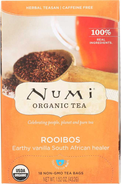 NIMI TEAS: Organic Rooibos Tea 18 Tea Bags, 1.52 oz New