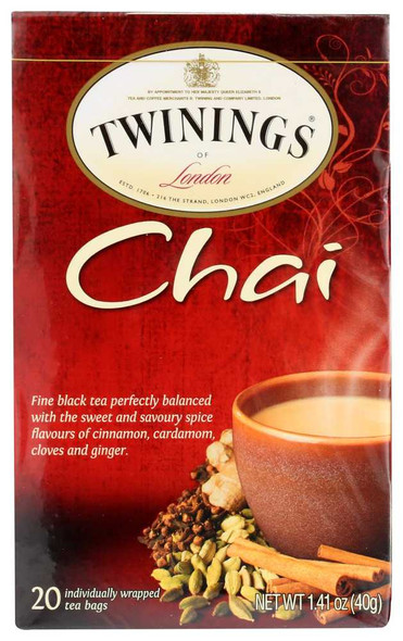 TWINING TEA: Chai Tea, 20 bg New
