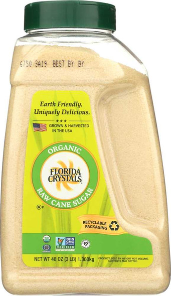 FLORIDA CRYSTALS: Sugar Jug Organic, 48 oz New