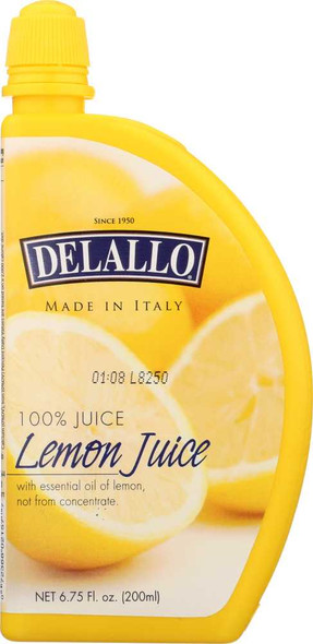 DELALLO: Juice Lemon, 6.75 oz New
