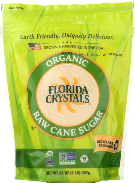 FLORIDA CRYSTALS: Sugar Cane Organic, 2 lb New