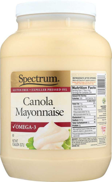 SPECTRUM NATURALS: Mayonnaise Canola, 1 ga New