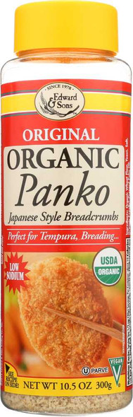 EDWARD & SONS: Breadcrumb Panko Japanese Style, 10.5 oz New