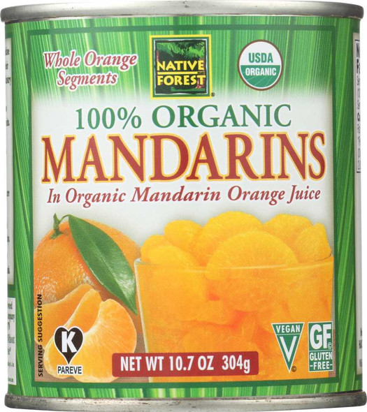 NATIVE FOREST: Organic Mandarin Oranges, 10.75 oz New