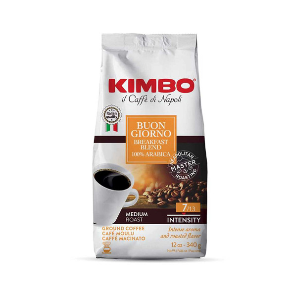 KIMBO: Buongiorno Ground Coffee, 12 oz New