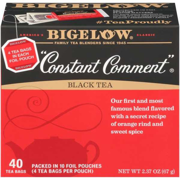 BIGELOW: Constant Comment Black Tea 40 Count, 2.37 oz New