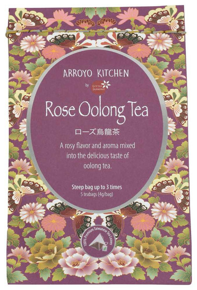 ARROYO KITCHEN: Tea Bag Oolong Rose 6ct, 0.7 oz New