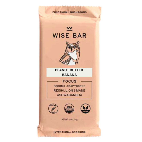 WISE BAR: Peanut Butter Banana Bar, 1.9 oz New