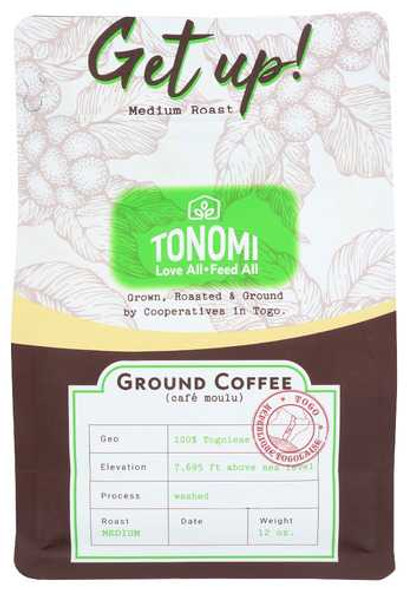 TONOMI: Get Up Ground Coffee, 12 oz New