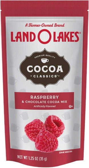 LAND O LAKES: Raspberry and Chocolate Cocoa Mix, 1.25 oz New