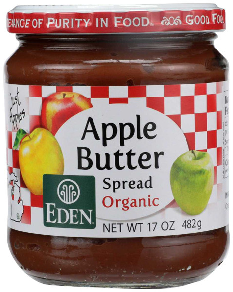 EDEN FOODS: Apple Fruit Butter , 17 oz New