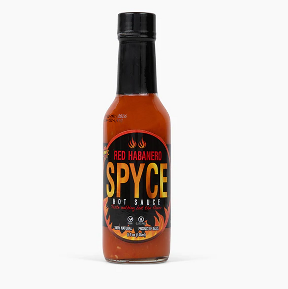 SPYCE HOT SAUCE: Red Habanero Sauce, 5 fo New