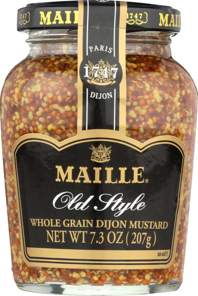 MAILLE: Old Style Whole Grain Dijon Mustard, 7.3 Oz New