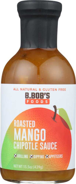 BRONCO BOBS: Sauce Chipotle Roasted Mango, 15.5 oz New