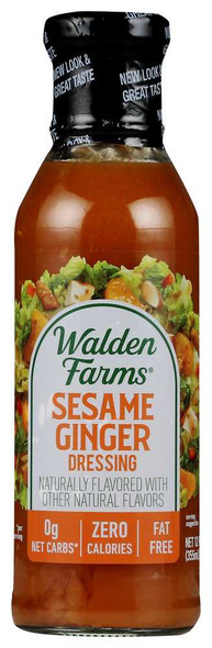 WALDEN FARMS: Calorie Free Dressing Sesame Ginger, 12 oz New