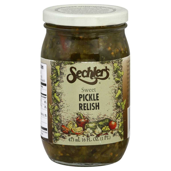 SECHLERS: Relish Pickle Swt, 16 oz New