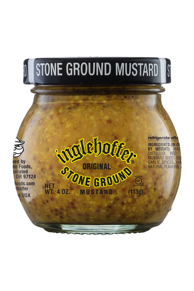 INGLEHOFFER: Mustard Stone Ground, 4 oz New