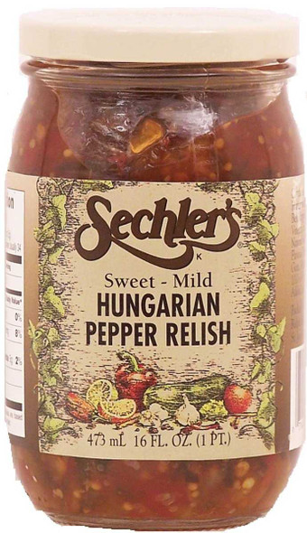 SECHLERS: Relish Hungarian, 16 oz New