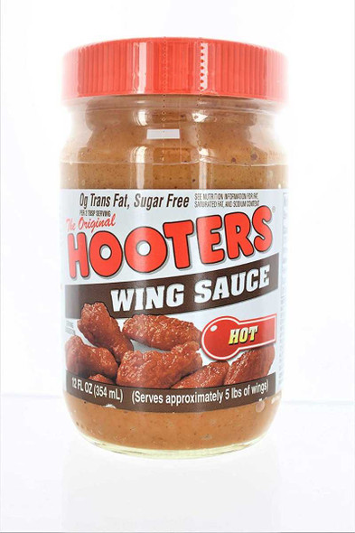 HOOTERS: Hot Wing Sauce, 12 oz New