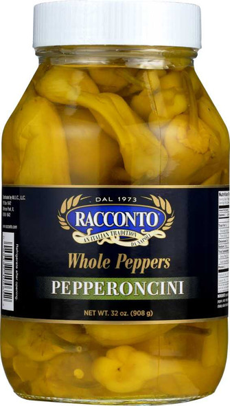 RACCONTO: Whole Peppers Pepperoncini, 32 oz New