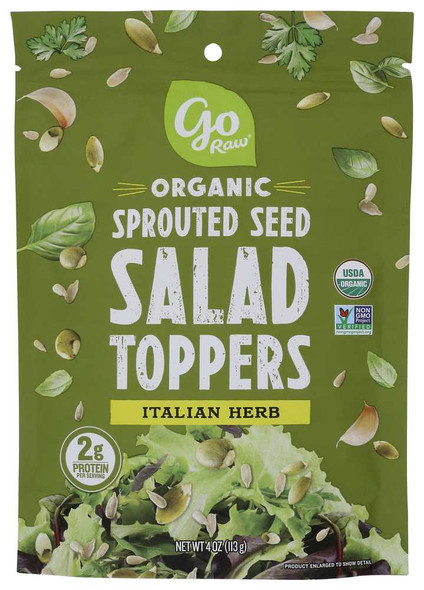 GO RAW: Italian Herb Sprouted Salad Toppers, 4 oz New