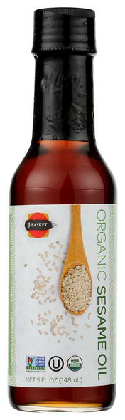 J BASKET: Organic Sesame Oil, 5 fo New