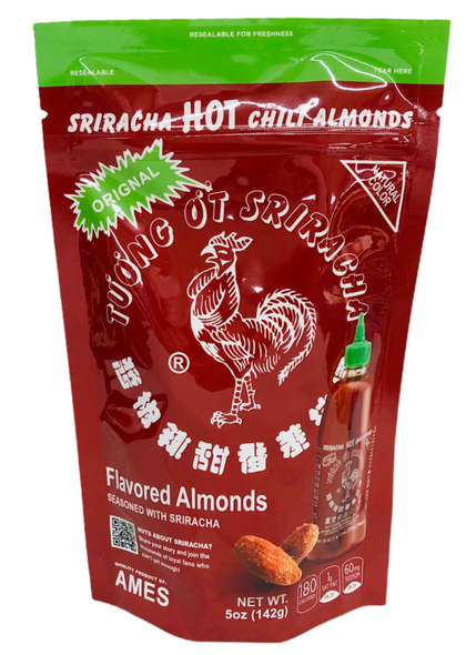 HUY FONG: Sriracha Hot Chili Almonds, 5 oz New