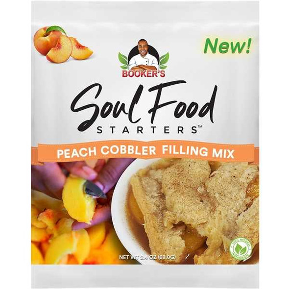 BOOKERS SOUL FOOD STARTERS: Peach Cobbler Fill Mixer, 2.4 oz New