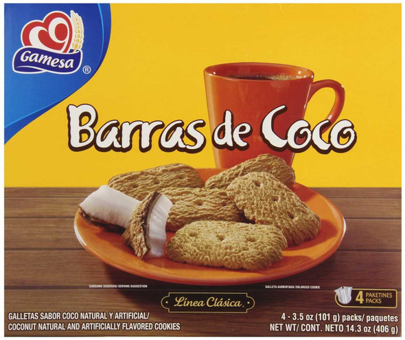 GAMESA: Barras De Coco, 14.3 oz New