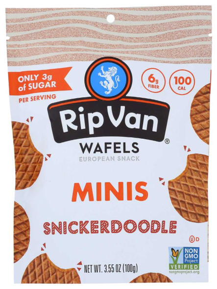 RIP VAN WAFEL: Snickerdoodle Wafel Minis, 3.55 oz New